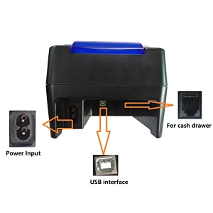 Cheapest pos terminal 58mm thermal printer for supermarket/restaurant Wifi/BT optional