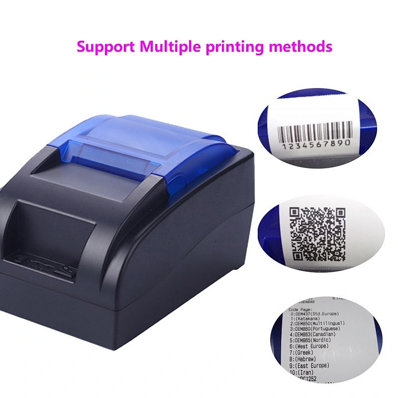 Cheapest pos terminal 58mm thermal printer for supermarket/restaurant Wifi/BT optional