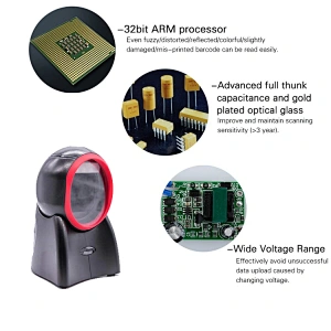 Omnidirectional Laser Scanner Plug & Play  USB Barcode Scanner desktop scanning platform for Supermarket
