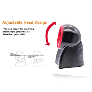 Omnidirectional Laser Scanner Plug & Play  USB Barcode Scanner desktop scanning platform for Supermarket