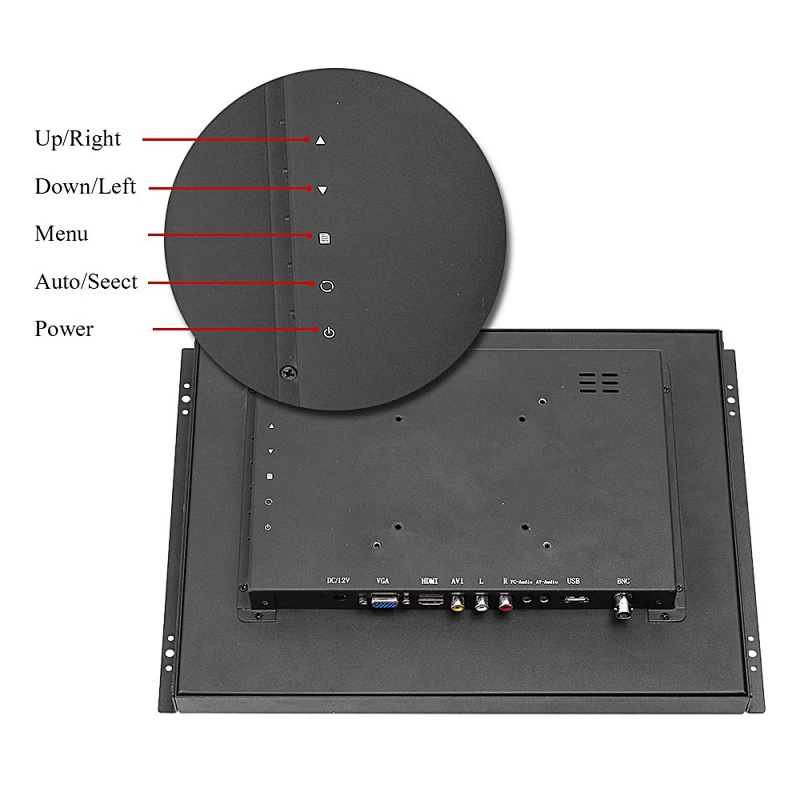 21.5inch open frame metal case full viewing angle lcd monitor