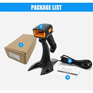 Long Range QR Code Scanner 1D  2D  Reader For Supermarket Payment Systems Cashier