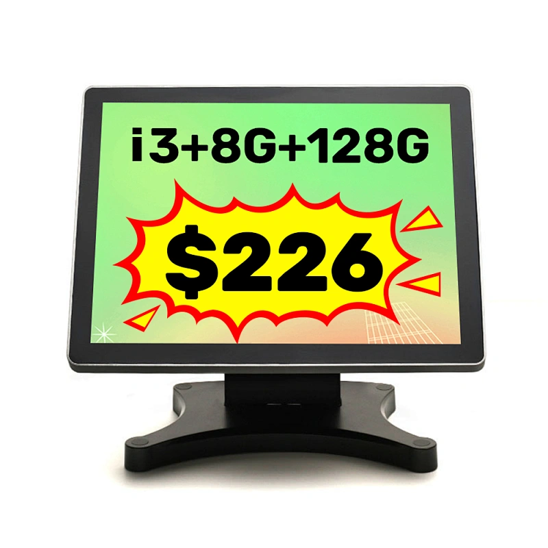 Factory wholesale 15 inch sistemas pos capacitive touch screen monitor aio all-in-one pos termin
