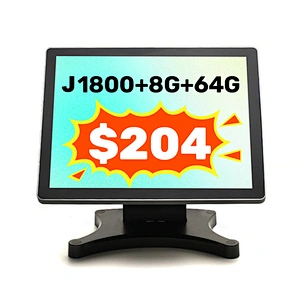 Restaurant all in one pos pc 15 inch Retail Touch Screen Pos Systems Cashier Register support different POS software