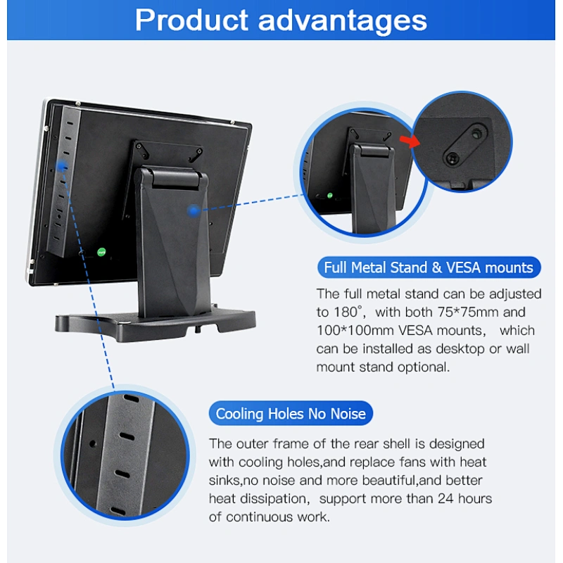 OSCY 15 Inch All in One Touch Pos System; Touch Cash Register;All in One POS for Restaurant and Supermarket Retail