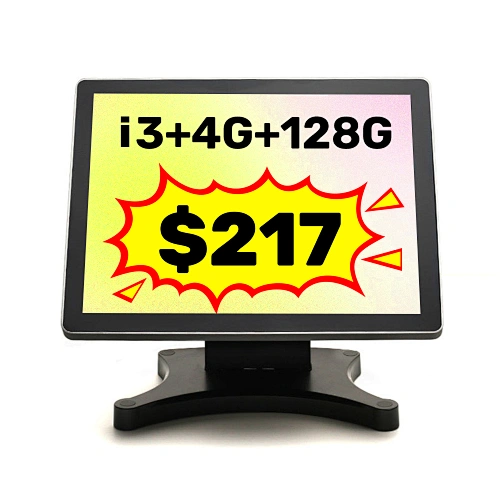 Factory price simple waterproof and dustproof  offline 15 inch touch screen pos machine system