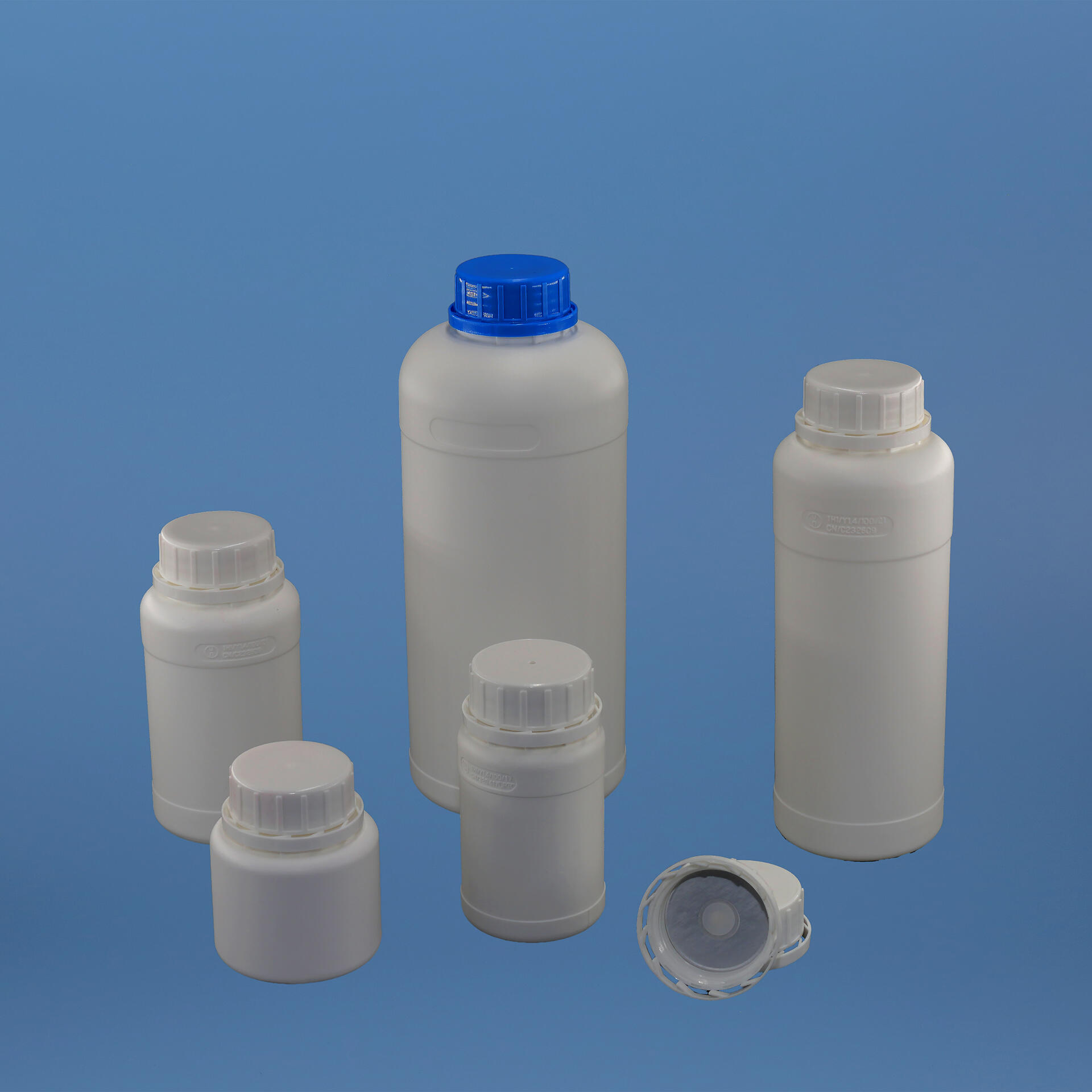 Fluorinated Ethylene Propylene Plastic HDPE Round Bottles