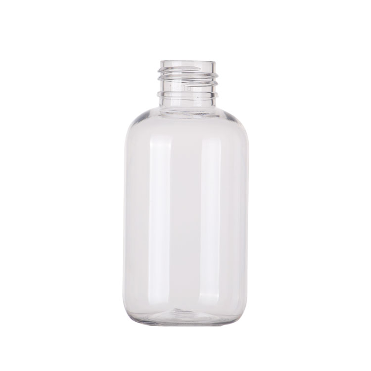 4oz 120ml Boston Round transparent PET Hand Sanitizer Bottle