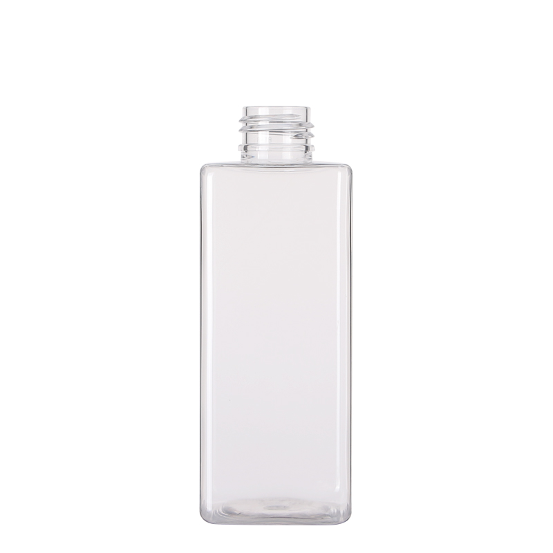 Customized Shampoo Packing 200ml Square Pet Plastic Bottle 6oz