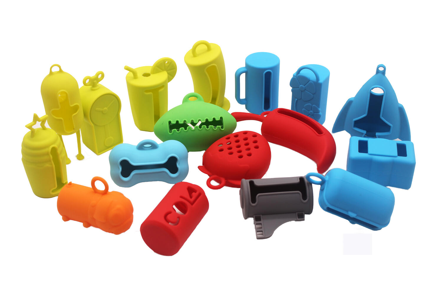 Silicone Puppy Poop Bag Holder With Various Shapes