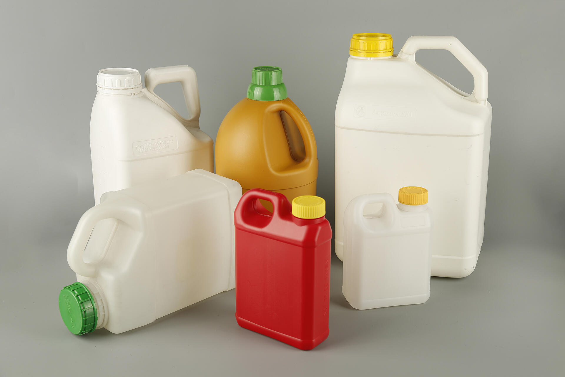 Round And Seal Handle Hdpe Plastic Bottle