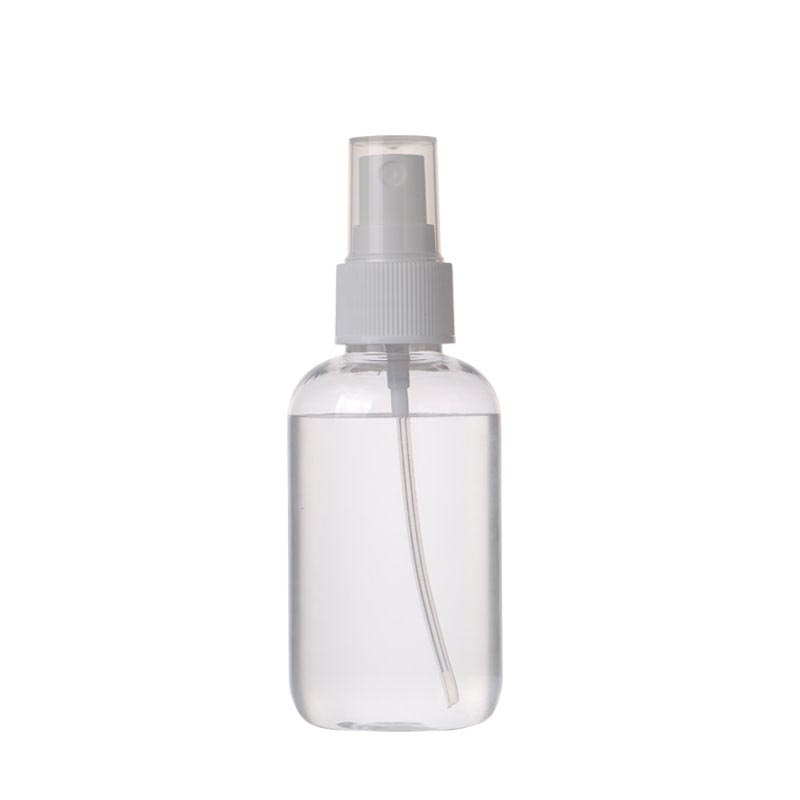 4oz 120ml Boston Round transparent PET Hand Sanitizer Bottle