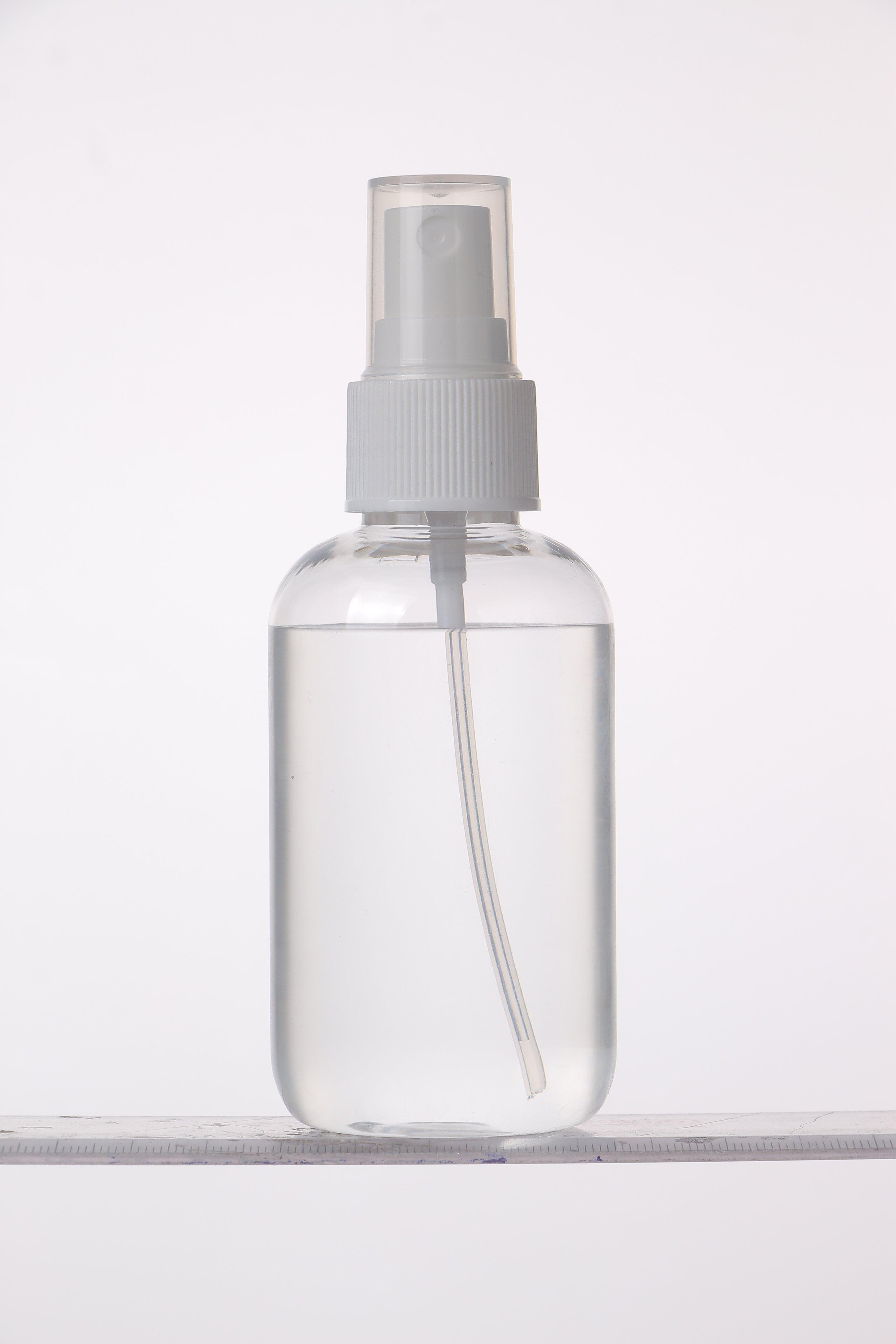 4oz 120ml Boston Round transparent PET Hand Sanitizer Bottle