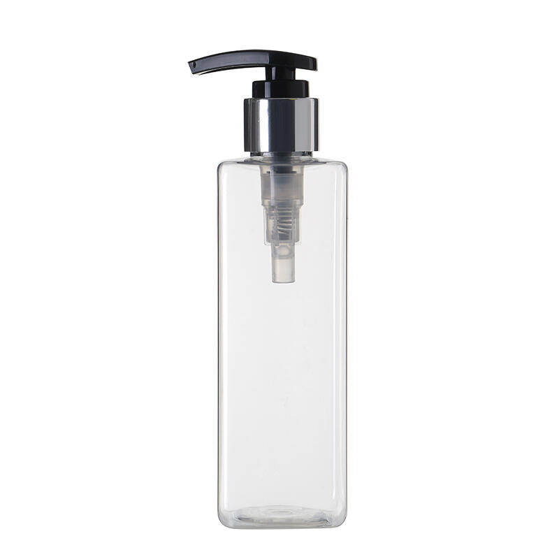 Customized 220ml Square Pet Bottle 7oz