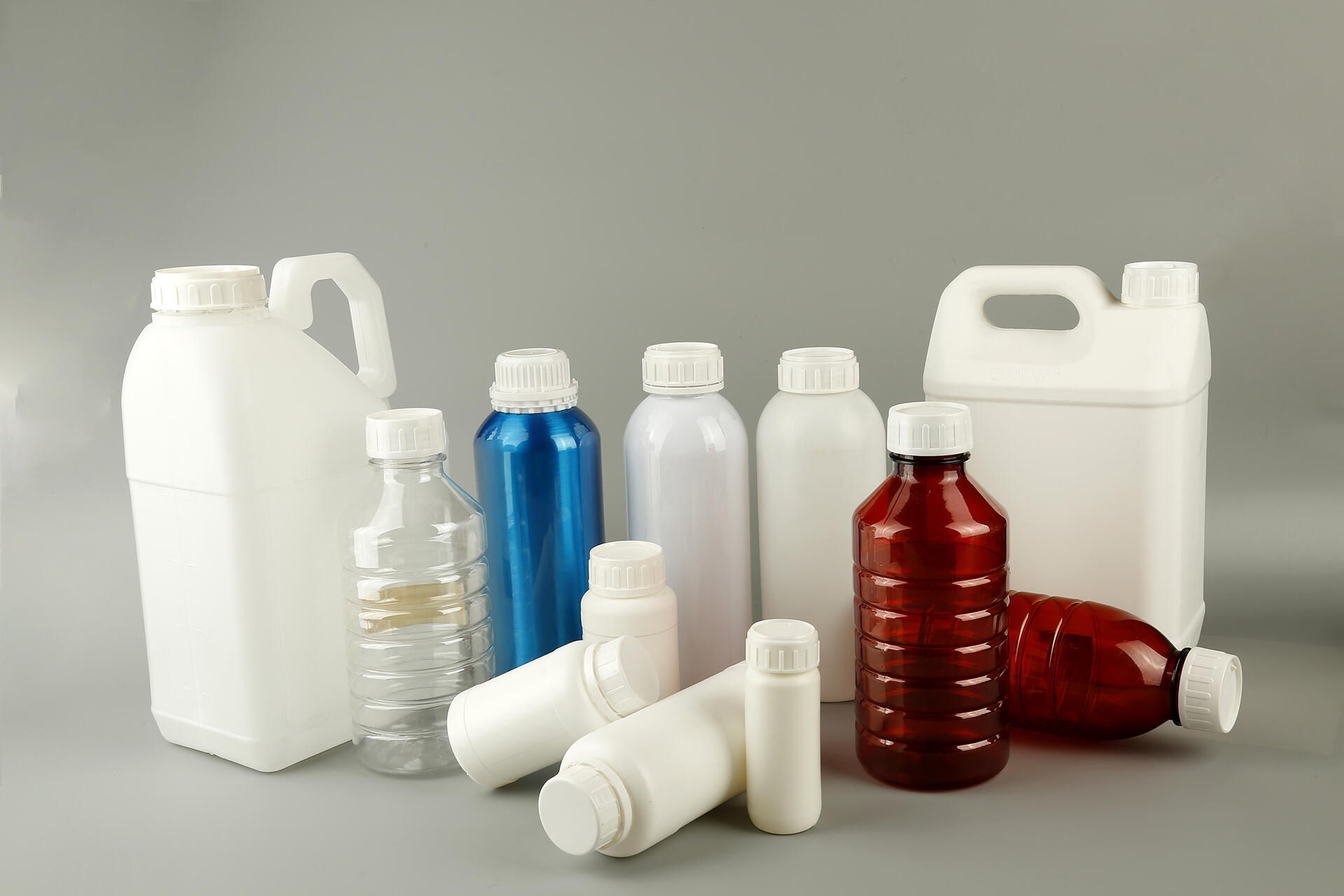 Round And Seal Handle Hdpe Plastic Bottle