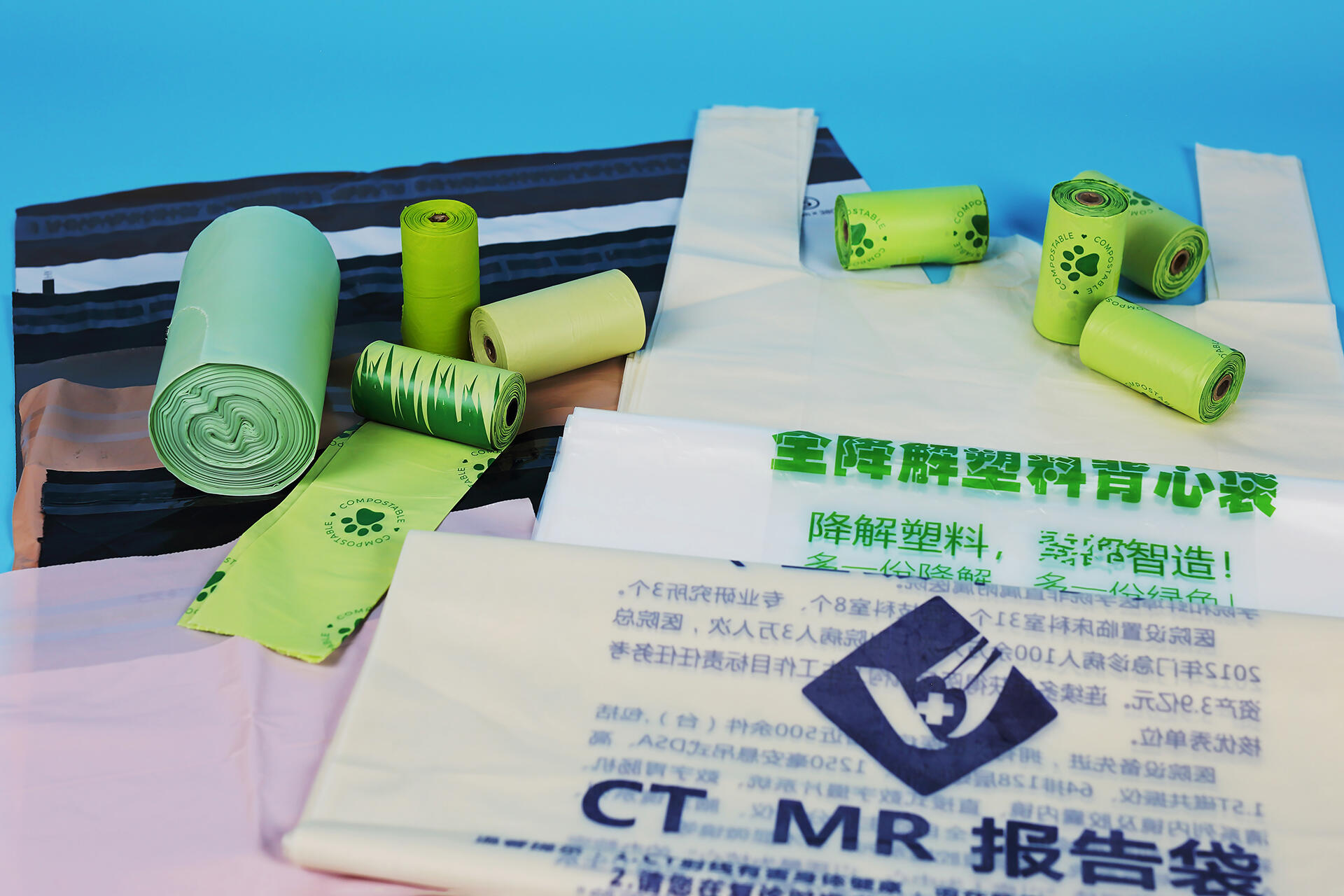 100% Biodegradable Pla/Corn Starch Dog Waste Bags