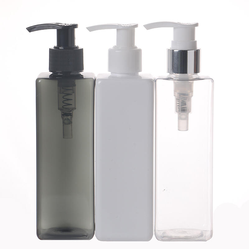 Customized 220ml Square Pet Bottle 7oz