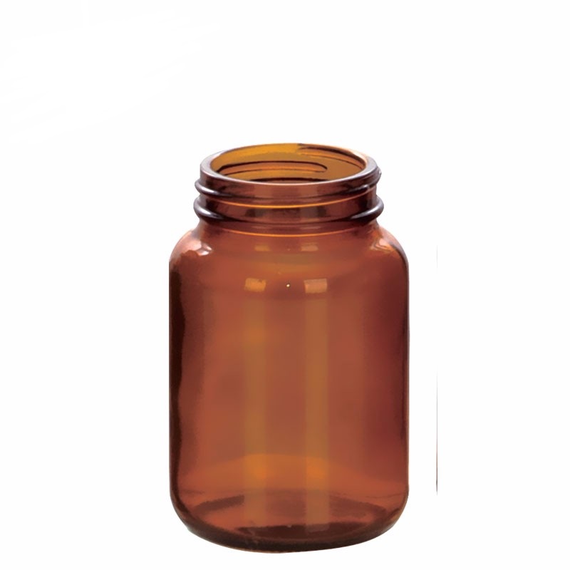 200ml Amber Glass Bottle for Tablet with Wide Mouth