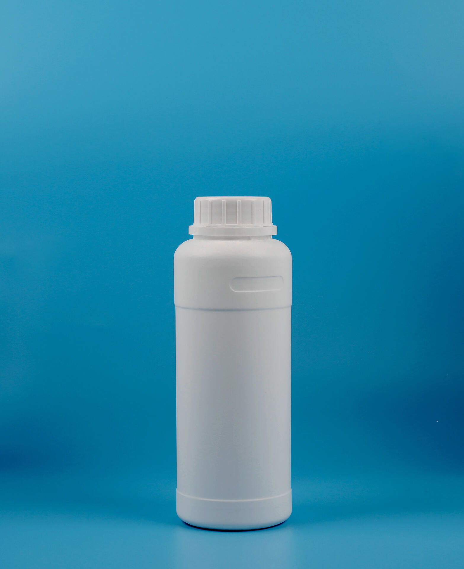 1000ml Fluorinated Hdpe Bottles 33oz Thick Round Anti-corrosion