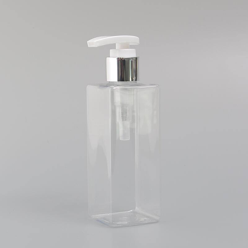 Customized 120ml Square Pet Bottle 4oz Capacity Lotion Pump Container