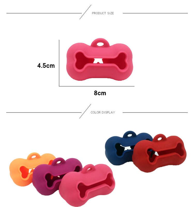 Silicone Puppy Poop Bag Holder With Various Shapes