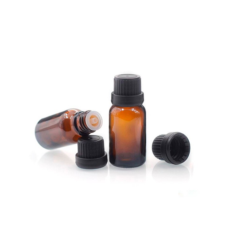 Essential Oil 10ml Amber Glass Bottle With Euro Dropper