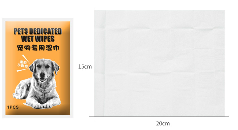 pet clean wet wipe