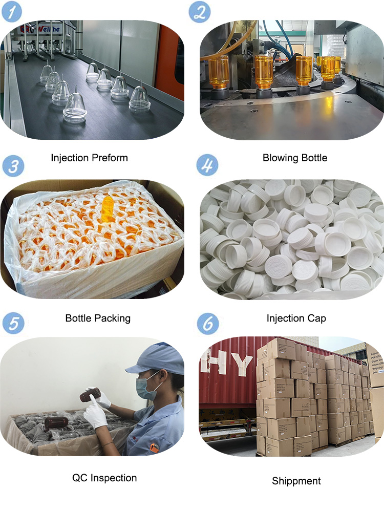 Wholesale 60ML Supplement Packaging HDPE Plastic Bottles