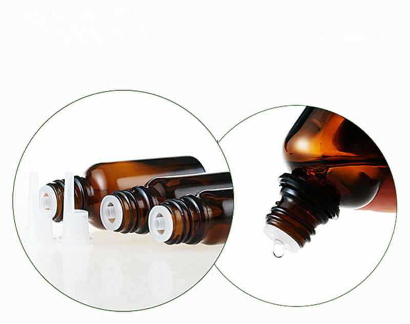 Printing essential oil 10ml amber glass bottle
