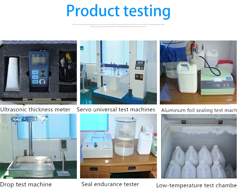 HDPE Plastic Material Fluorinated Conventional Square Bottle For Domestic Laundry Detergent