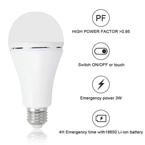 long emergency time home hotel usage common usage E27 B22 E26 78X157mm 12W emergency led bulb