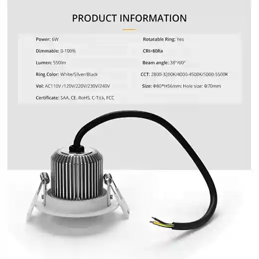 energy saving led downlight