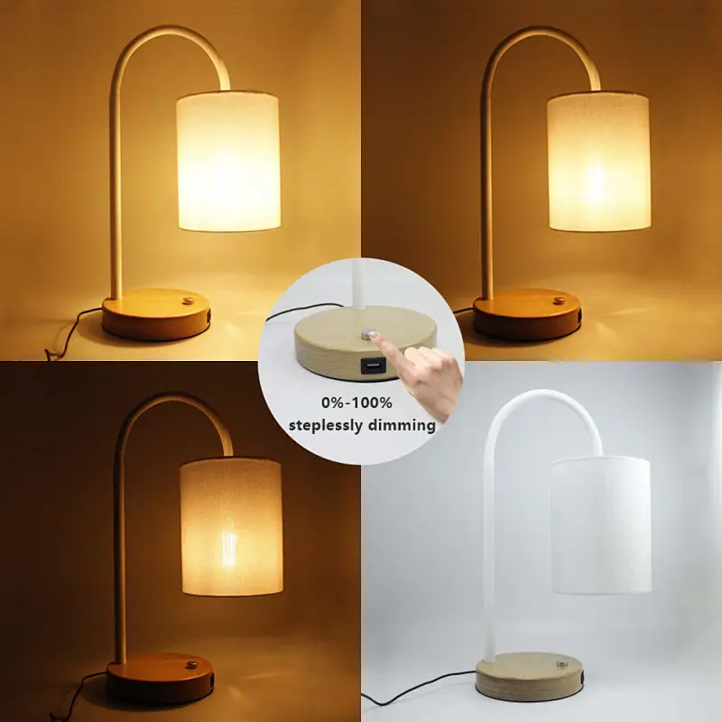 table lamp creating warm atmosphere home night light led bedside table lamp