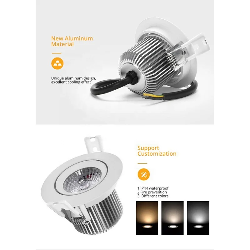 green energy saving beam angle 38 degree easy install LED downlight