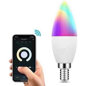 Wireless Wifi Smart Light Bulb Compatible With Alexa And Google Assistant 7w Multicolor Dimmable Led Lights Bulb