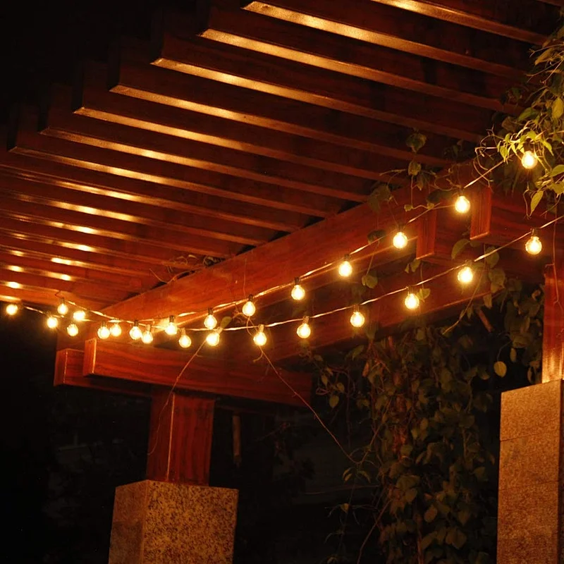 Brimax G40 Outdoor Garden String Lights 50ft Garden Patio Led String Light Outdoor