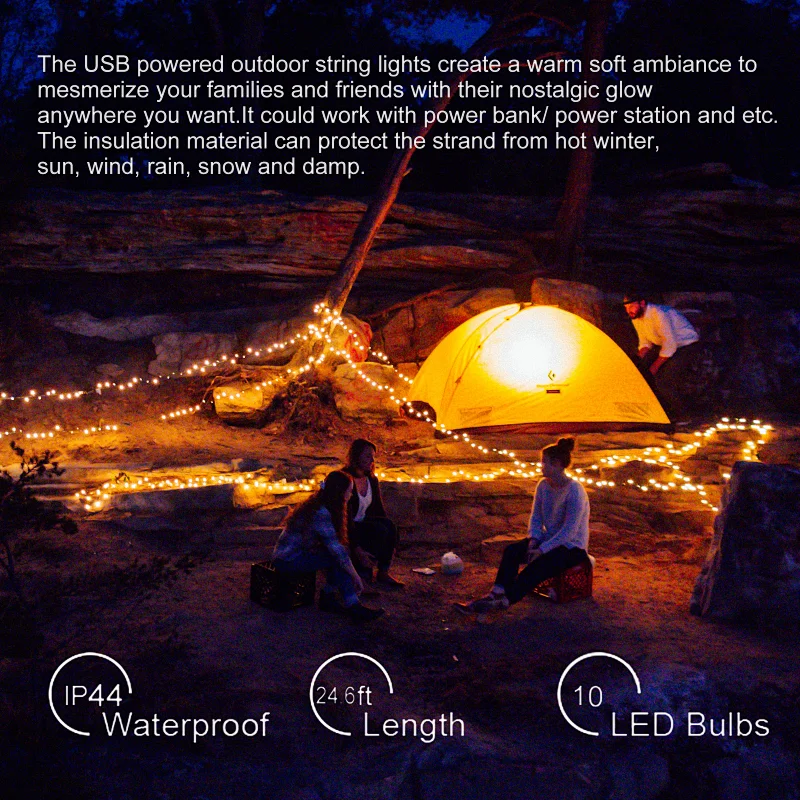 USB outdoor string light
