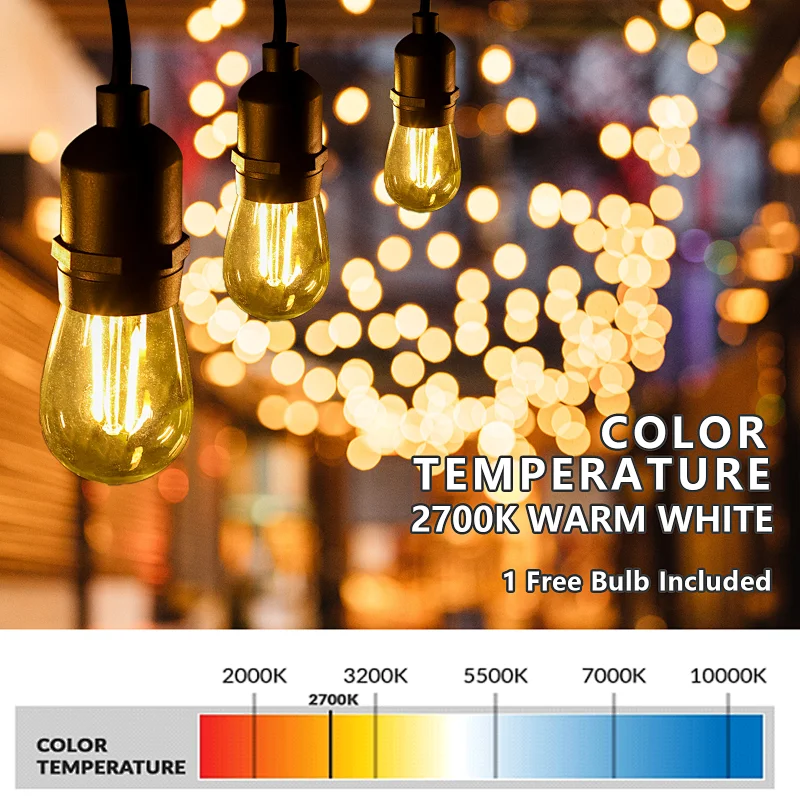 RF remote control outdoor string light