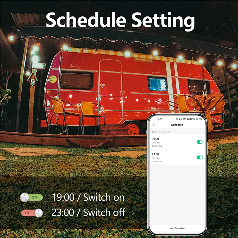 smart led outdoor string light