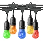 Great festoon string lights decorate your living room or patio