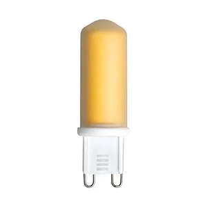 No-Flicker LED Chandelier Lighting Bulb 4W, 40Watt Halogen Equivalent G9 Bi Pin Base G9 Dimmable Warm LED Light Bulb