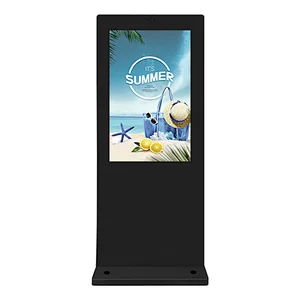 Waterproof outdoor advertising digital display led screens nano touch floor stand digital signage totem