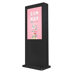 55 inch vertical outdoor lcd panel non touch stand advertising display