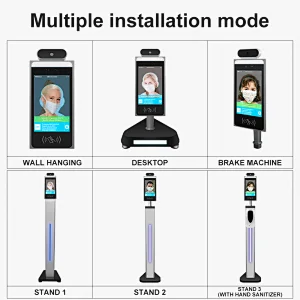 Hot selling outdoor mask alert network security body temperature camera thermal facial recognition temperature