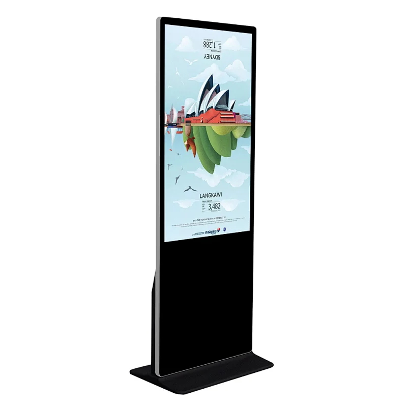 high performance indoor floor standing touch screen standing kiosk