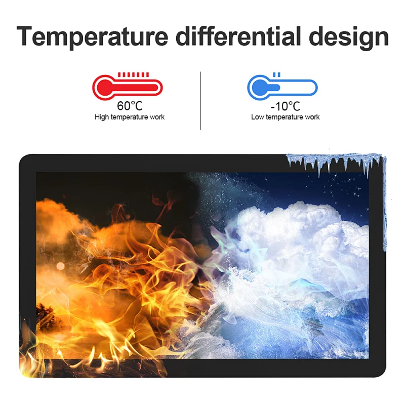10.1 inch window Mini Touchscreen pc Wall Hanging touch all in one computer