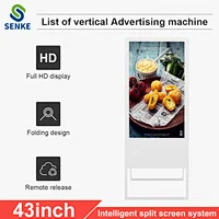 43 Inch High Resolution Light Portableled Advertising Digital Board Signage Display