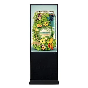 43 inch high brightness free stand lcd digital signage player advertising led display screen