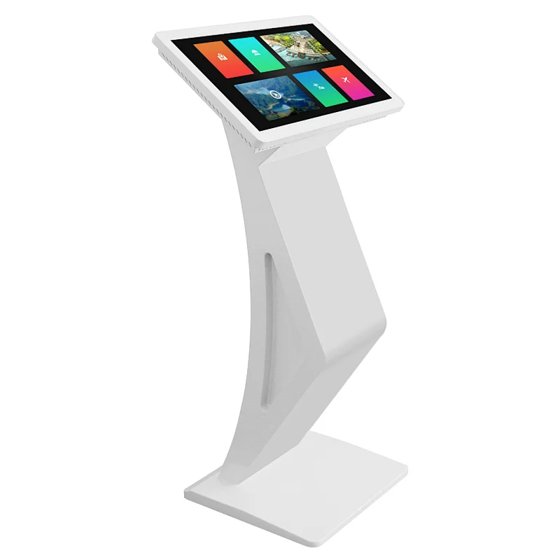 small size 19 inch self-service terminal machine floor standing touch screen information kiosk
