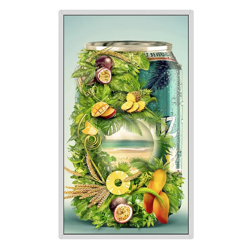 Indoor wall mounting Interactive LCD Advertising display